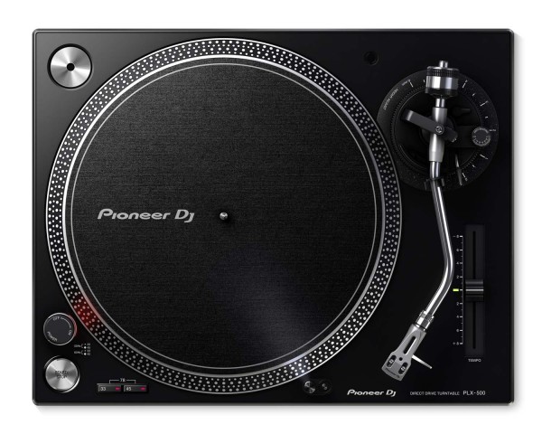 Pioneer DJ PLX-500 BLACK PRO DJ Hi Torq S-Tonearm Direct Drive Turntable - Main Image