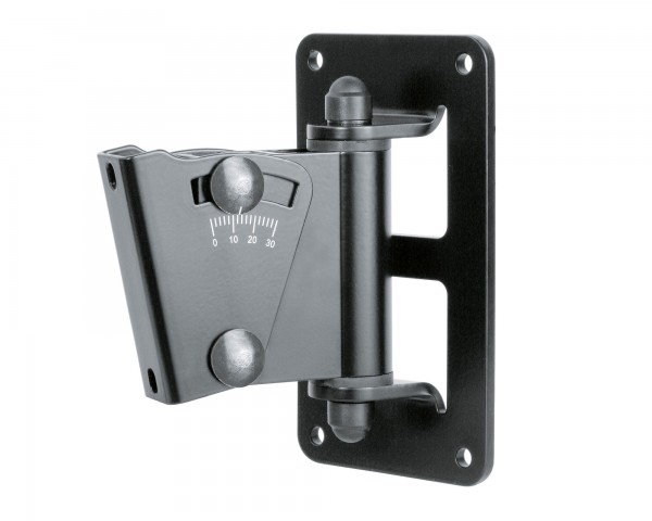 K&M 24471 Multi Purpose Swivel Speaker Wall Mount 15kg Black - Main Image