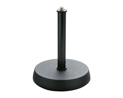 232BK (23200) 130mm Cast Round Base Table Mic Stand 175mm Black