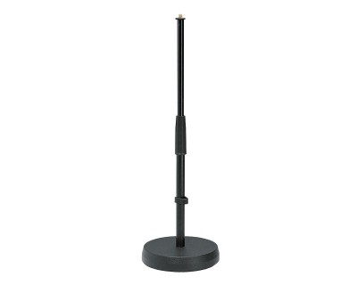 233BK Cast Round Base Table/Floor Mic Stand 355-580mm Black