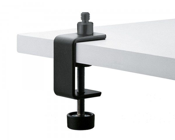 K&M 237BK Table Clamp for Mic Goosenecks Black with 3/8 Thread - Main Image