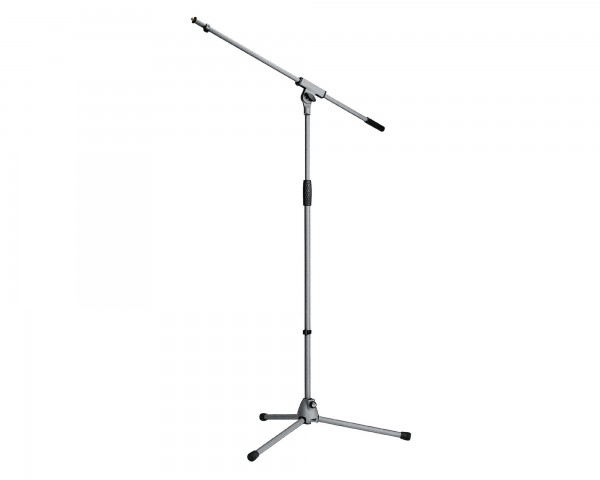 K&M 210/6 (21060) Grey Soft Touch Metal Mic Boom Stand with Long Legs - Main Image