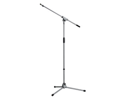 210/6 (21060) Grey Soft Touch Metal Mic Boom Stand with Long Legs