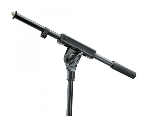 K&M 21160 Short One-piece Boom Arm 3/8 Thread Black - Main Image