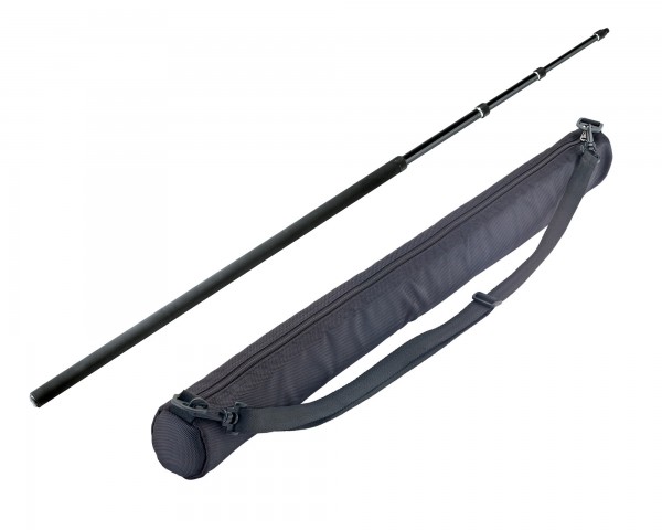 K&M 23770 Fibreglass 4-Piece Telescopic Mic Boom 4.6m with Bag - Main Image