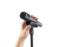 K&M 85070 Plastic Mic Clip for 34-40mm Mics with 3/8 & 5/8 Adaptor - Image 2