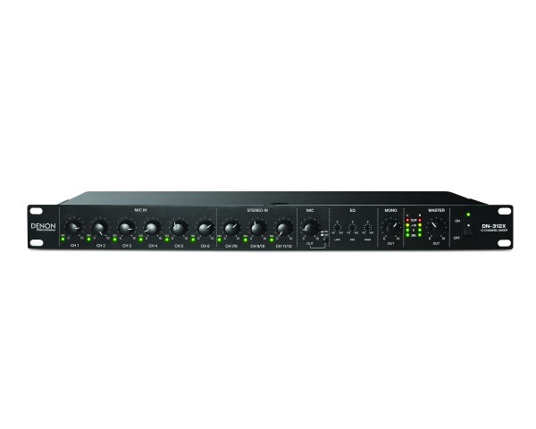 Denon DN312X 12Ch 6-Mono/3-Stereo Mixer DISCONTINUED - See RCF PR4093 - Main Image