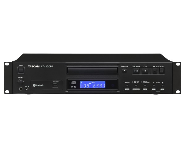 Tascam CD-200BT Professional CD Player with Bluetooth Receiver 2U - Main Image