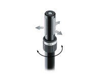 K&M 19674 Speaker Tilt Connector for 35mm with Ring Lock Black - Image 2