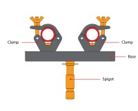 Doughty T55705 Swivel Truss Plate (Adjustable for 200mm - 400mm centres) - Image 2