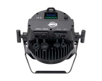 Back of ADJ 12P HEX IP PAR Outdoor Rated 12x12W RGBAW LEDs Black - indoor and outdoor stage lighting