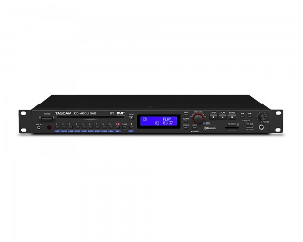 Tascam CD-400UDAB Media Player with Tuner and Bluetooth Receiver 1U - Main Image