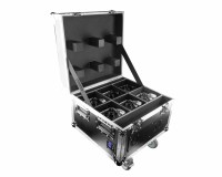 CHAUVET Professional WELL Fit DMX LED Uplighter 6x in Charging Flightcase Chrome IP65 - Image 1