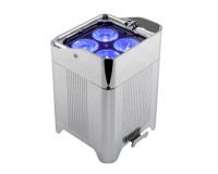 CHAUVET Professional WELL Fit DMX LED Uplighter 6x in Charging Flightcase Chrome IP65 - Image 2