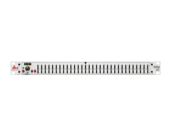 dbx 131S Single 31-Band Equaliser Silver 1/3 Octave Jack/XLR 1U - Main Image