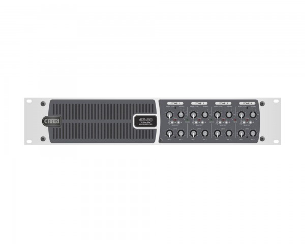 Cloud 46-80T  4-Zone Mixer Amp 6-Line/2-Mic/ RS232 4x80W 100V 2U - Main Image