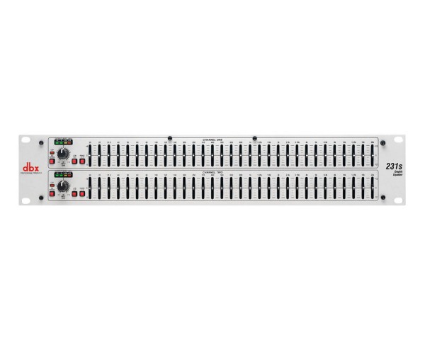 dbx 231S Dual 31-Band Equaliser Silver 1/3 Octave Jack/XLR 2U - Main Image
