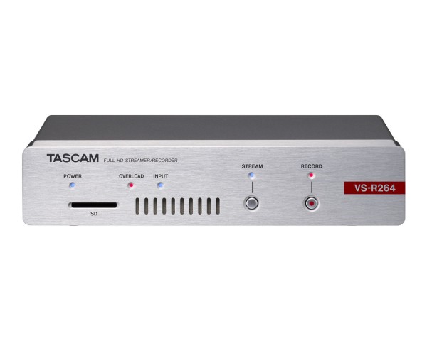 Tascam VS-R264 Full HD AVoIP Video Streamer / Recorder 1U - Main Image