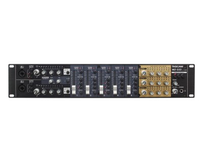 MZ-223 3-Zone Install Mixer with 5-Line and 2-Mic Inputs 2U