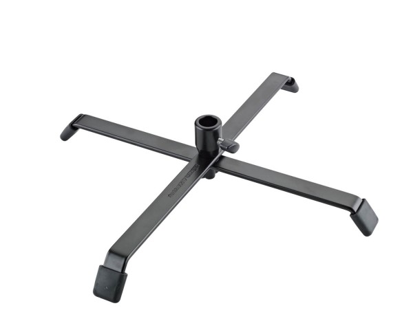 K&M 17720 Robust Cross Base for Spot Lights Black - Main Image
