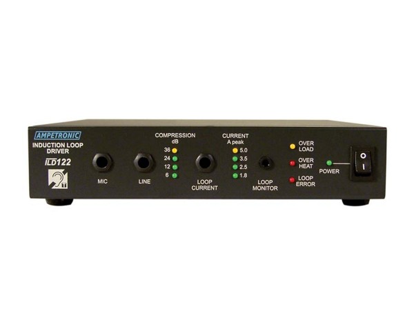 Ampetronic ILD122 Induction Loop Driver (200sqm Coverage) Half 1U - Main Image