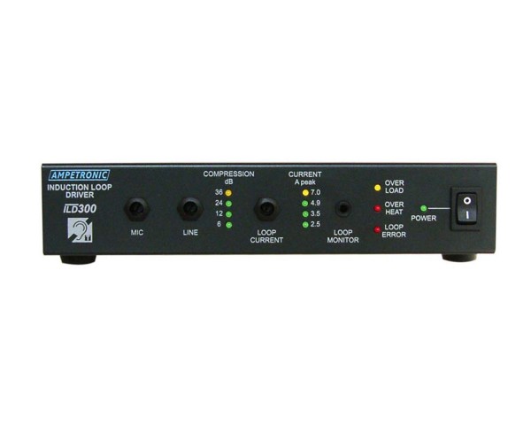 Ampetronic ILD300 Induction Loop Driver (400sqm Coverage) Half 1U - Main Image