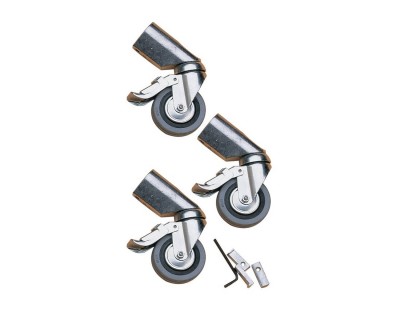 T50502 Castor Kit 75mm Kit (Fits 8 Different Stands) BLACK
