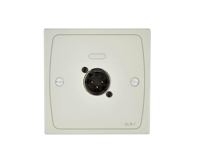 XLR-M1W XLR Input Module Wall Plate 3-Pin XLR Male White