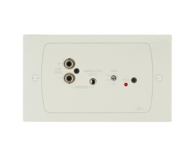 LE-1W Line-Level Active Stereo Input Plate for DCM1/DCM1e White