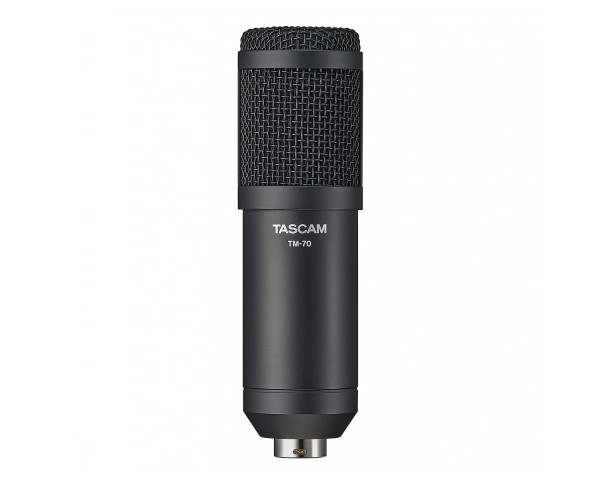 Tascam TM-70 Dynamic Microphone for Podcasting and Live Streaming Black - Main Image