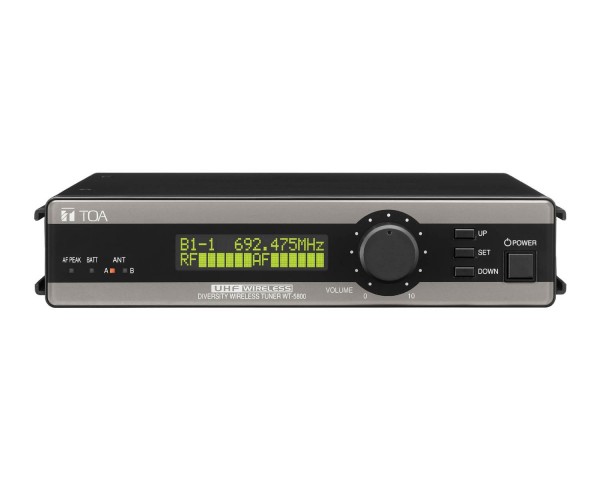 TOA WT-5800 UHF 64Ch True Diversity Wireless Receiver CH38 - Main Image
