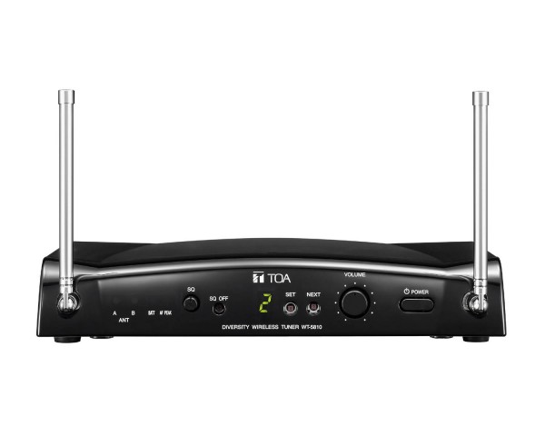 TOA WT-5810 UHF 64Ch Desktop Wireless Mic Receiver CH38 - Main Image