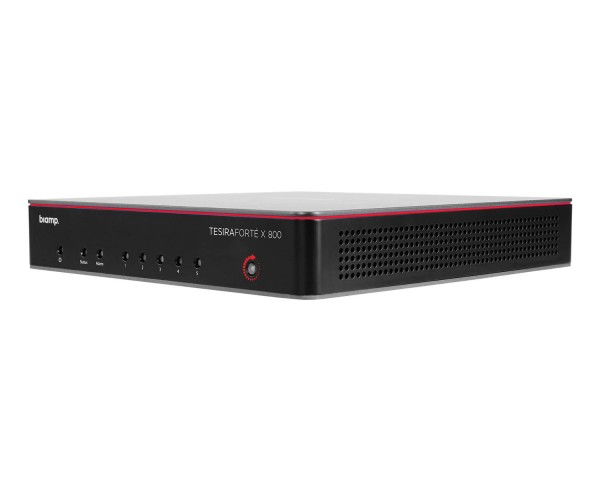 Biamp TesiraFORTE X 800 8ch Meeting Room DSP 4xPoE+ Ports AVB/Dante - Main Image