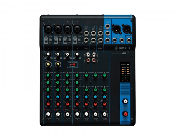 Yamaha MG10 10-Channel Mixing Console 4 Mic / 10 Line with Knobs - Main Image