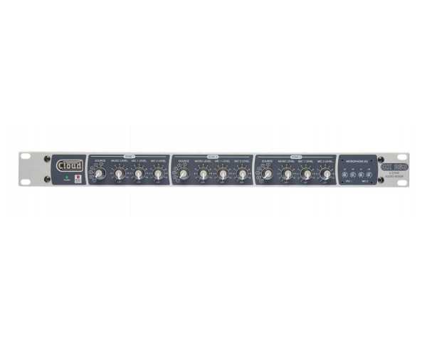 Cloud CX263 1-Stereo and 2-Mono Zone/6-Line/2-Mic Input Mixer 1U - Main Image