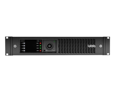 Bias Q3 4-Channel Power Amp with DSP 4x2000W @ 4Ω DANTE 2U 