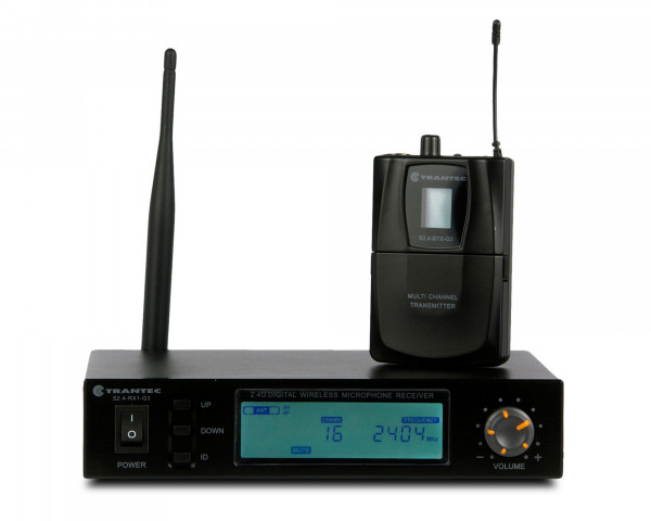 Trantec S2.4BX Lapel Wireless System (S2.4RX1+S2.4BTX+Lapel Mic) 2.4GHz - Main Image