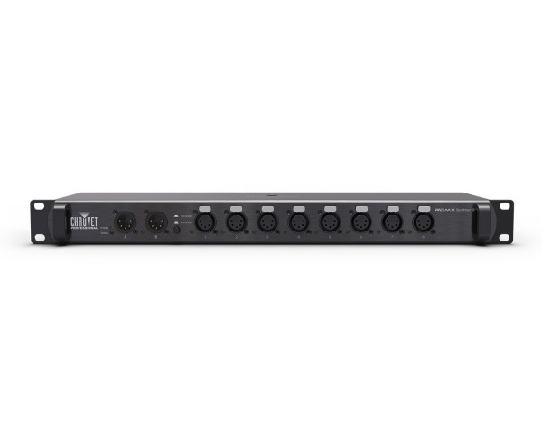 CHAUVET Professional RDMX Splitter 8 RDM and 5-Pin DMX Opto-Splitter 2in/8out 1U - Main Image