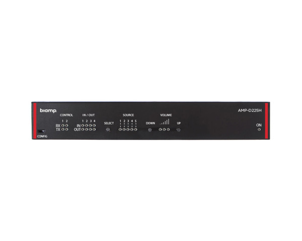 Biamp AMP-D225H 2Ch Half-Rack Class D Amplifier 2x35W @ 4Ω - Main Image