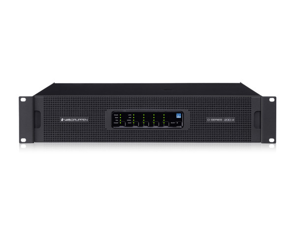 Lab Gruppen D 200:4L 4-Channel High-Powered Amplifier 4x5000W DSP + Dante 2U - Main Image