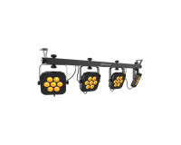 CHAUVET DJ 4BAR Flex Q ILS 4-Head Wash with Footswitch 28x3.5W RGBA LEDs - Image 2