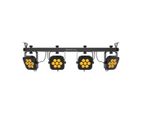 CHAUVET DJ 4BAR Flex Q ILS 4-Head Wash with Footswitch 28x3.5W RGBA LEDs - Image 3