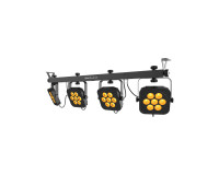 CHAUVET DJ 4BAR Flex Q ILS 4-Head Wash with Footswitch 28x3.5W RGBA LEDs - Image 4