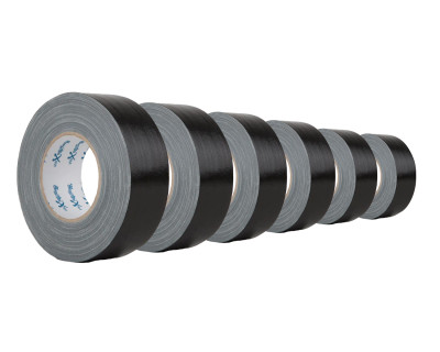 MagTape XTRA GLOSS Gaffer/Duct Tape 50mmx50m BLACK *6 PACK*