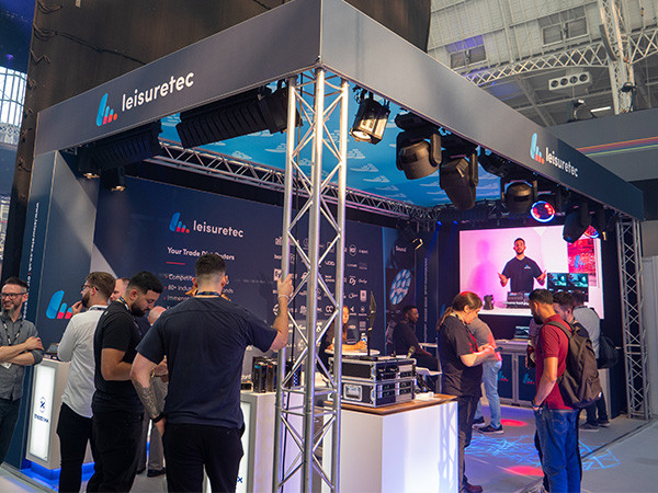 Leisuretec Stand at PLASA London 2023