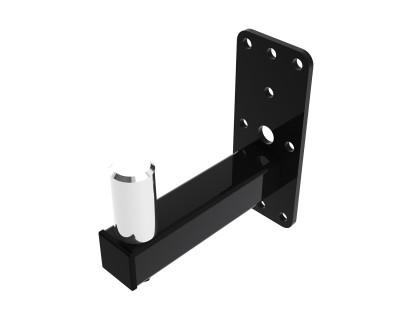 WHYM35-B Bottom Mount Fixed Wall Bracket 215mm 35mm Spigot Black