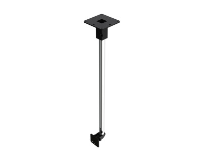 ZB80-B Back-Mount Ceiling Bracket 1000mm Tube Type 80 40kg Black