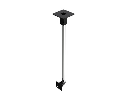 ZB90-B Back-Mount Ceiling Bracket 1000mm Tube Type 90 40kg Black