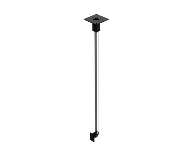 ZC75-B Back-Mount Ceiling Bracket 1500mm Tube Type 75 40kg Black