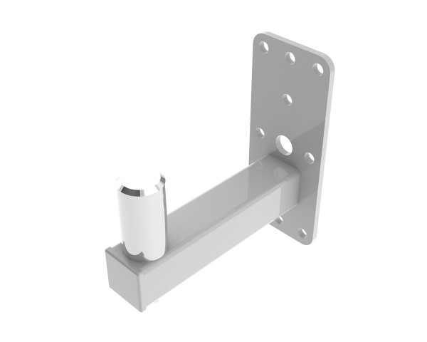 Powerdrive WHYM35-W WHITE Bottom Mount Fixed Wall Bracket 215mm 35mm Spigot - Main Image